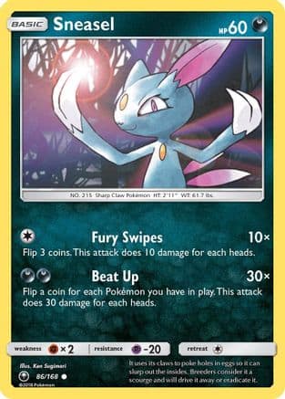 Sneasel 86/168 - SM Celestial Storm Reverse Holofoil