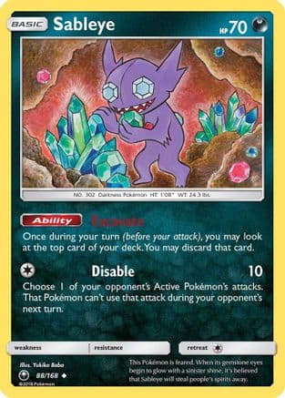 Sableye 088/168 - SM Celestial Storm