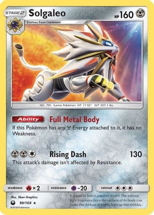 Solgaleo 99/168 - SM Celestial Storm Reverse Holofoil