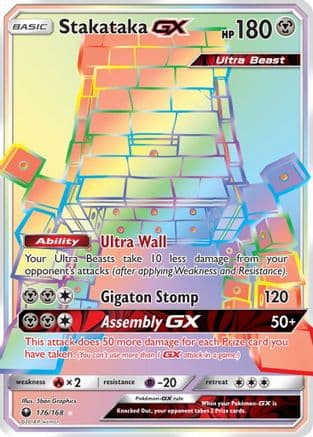 Stakataka GX (Secret) 176/168 - SM Celestial Storm Holofoil