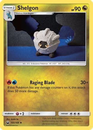Shelgon 105/168 - SM Celestial Storm Reverse Holofoil