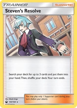 Steven's Resolve - Reverse Holofoil SM Celestial Storm - Holo Rare