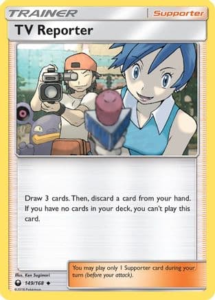 TV Reporter 149 - Reverse Holofoil SM Celestial Storm - Uncommon