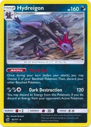Hydreigon (Cracked Ice Holo) 62/111 - Deck Exclusives Holofoil