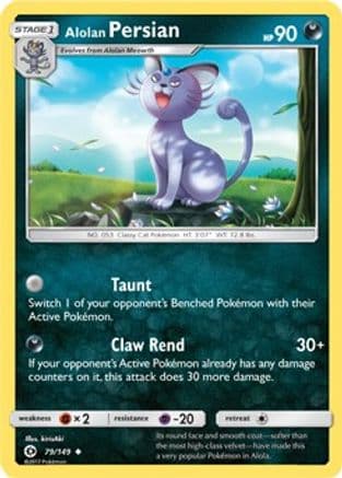 Alolan Persian (Cosmos Holo) 79/149 - Blister Exclusives Holofoil