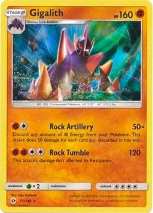 Gigalith (Cosmos Holo) 71/149 - Blister Exclusives Holofoil