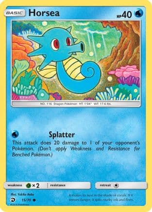Horsea 015/70 - Dragon Majesty Reverse Holofoil