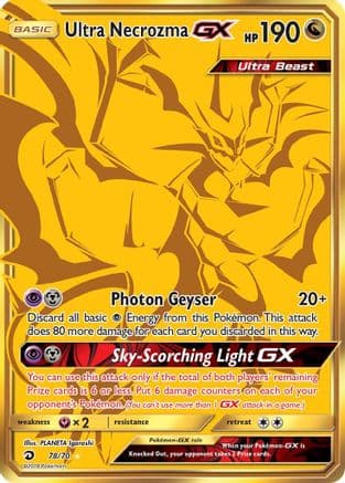 Ultra Necrozma GX (Secret) 78/70 - Dragon Majesty Holofoil