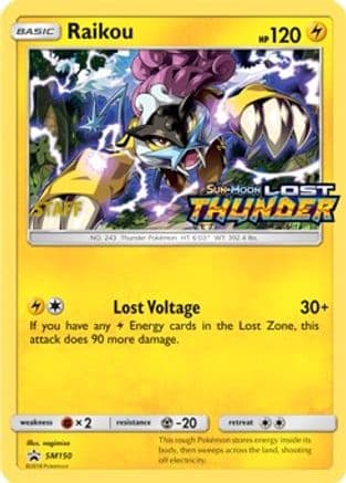 Raikou SM150 (Prerelease) (Staff) SM150- SM Promos Holofoil
