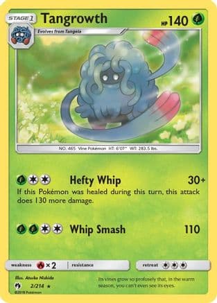 Tangrowth 2/214 - SM Lost Thunder Reverse Holofoil