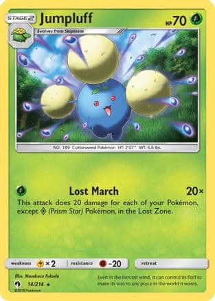 Jumpluff 14/214 - SM Lost Thunder Reverse Holofoil