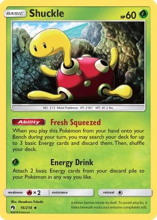 Shuckle 016/214 - SM Lost Thunder Reverse Holofoil