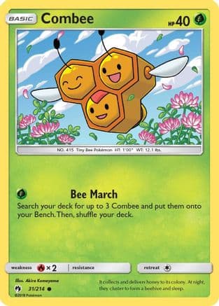 Combee 031/214 - SM Lost Thunder Reverse Holofoil