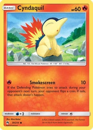 Cyndaquil 039/214 - SM Lost Thunder Reverse Holofoil