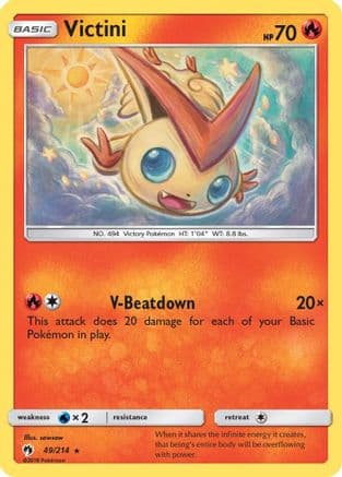 Victini 049/214 - SM Lost Thunder Reverse Holofoil