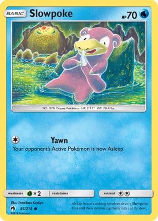 Slowpoke 054/214 - SM Lost Thunder Reverse Holofoil