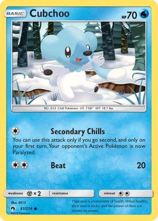 Cubchoo 061/214 - SM Lost Thunder Reverse Holofoil