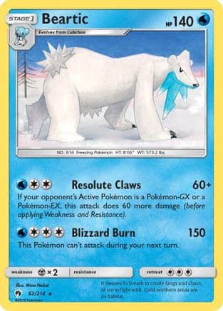 Beartic SM Lost Thunder - Rare