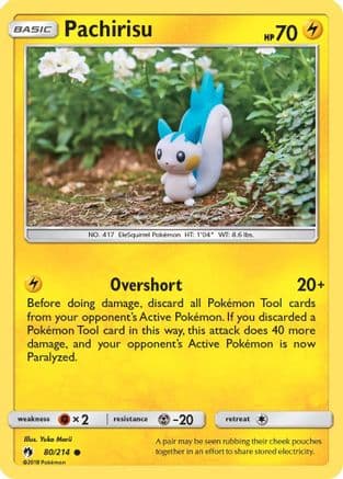 Pachirisu 080/214 - SM Lost Thunder Reverse Holofoil