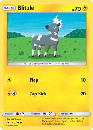 Blitzle 81/214 - SM Lost Thunder Reverse Holofoil