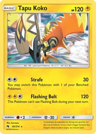 Tapu Koko 85/214 - SM Lost Thunder Reverse Holofoil