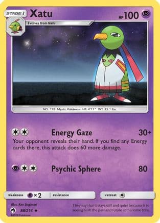 Xatu 88/214 - SM Lost Thunder Reverse Holofoil