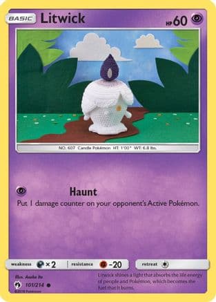 Litwick 101/214 - SM Lost Thunder Reverse Holofoil