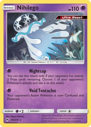Nihilego 106 - Reverse Holofoil SM Lost Thunder - Holo Rare
