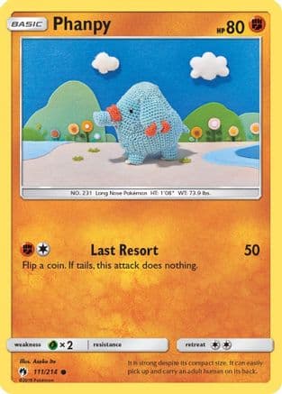 Phanpy 111/214 - SM Lost Thunder Reverse Holofoil