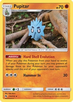 Pupitar 116/214 - SM Lost Thunder Reverse Holofoil