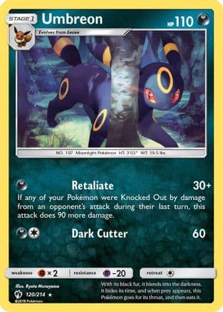 Umbreon 120/214 - SM Lost Thunder Reverse Holofoil