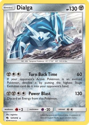 Dialga 127 - Reverse Holofoil SM Lost Thunder - Holo Rare