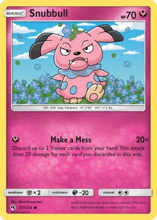 Snubbull 137/214 - SM Lost Thunder Reverse Holofoil