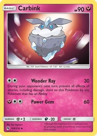 Carbink 143/214 - SM Lost Thunder Reverse Holofoil