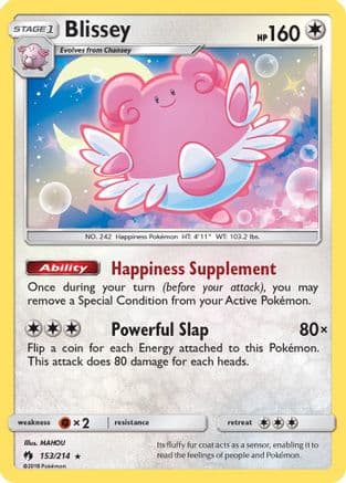 Blissey 153/214 - SM Lost Thunder Reverse Holofoil
