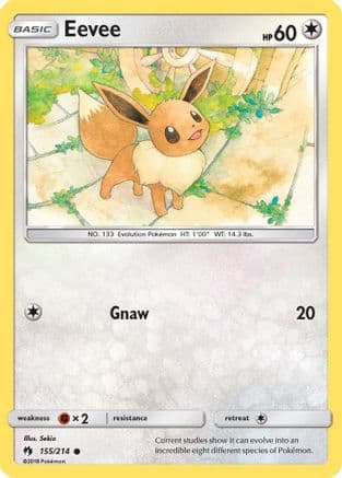 Eevee 155/214 - SM Lost Thunder Reverse Holofoil