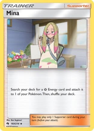 Mina 183/214 - SM Lost Thunder Reverse Holofoil