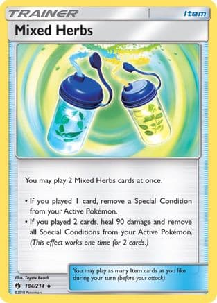 Mixed Herbs 184/214 - SM Lost Thunder Reverse Holofoil