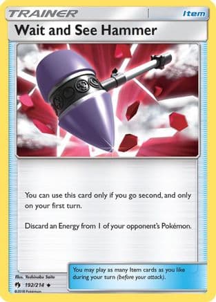 Wait and See Hammer 192/214 - SM Lost Thunder Reverse Holofoil
