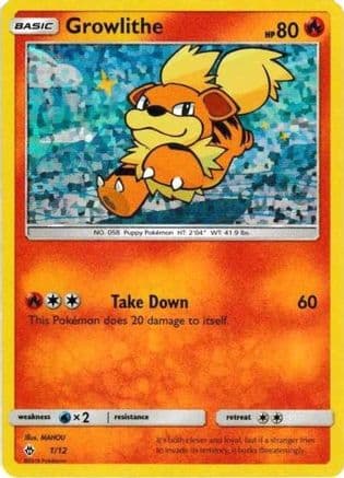 Growlithe 1/12 - McDonalds Promos 2018 Holofoil