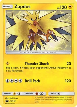 Zapdos SM145 SM145/248 - SM Promos Holofoil