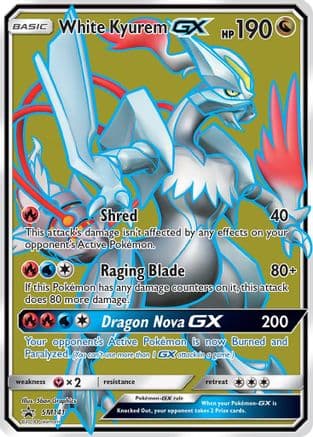 White Kyurem GX SM141 SM141/248 - SM Promos Holofoil