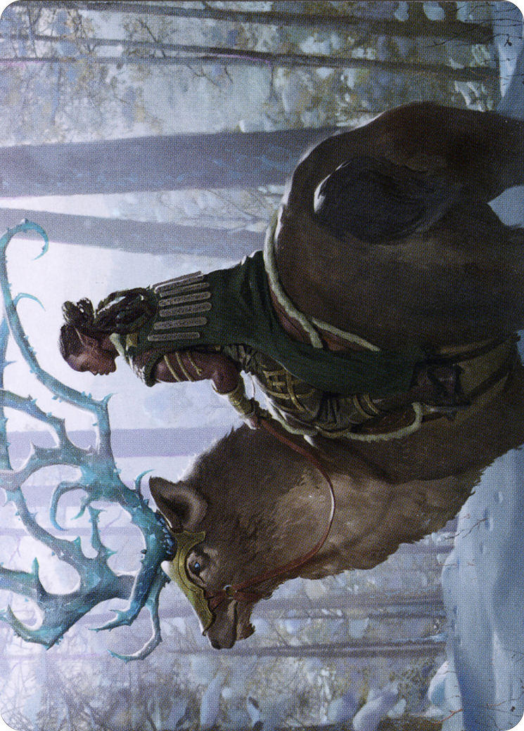 Boreal Outrider // Boreal Outrider (AKHM-042) - Kaldheim Art Series (Borderless)