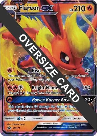 Flareon GX SM171 (SM Black Star Promo) SM171- Jumbo Cards Holofoil