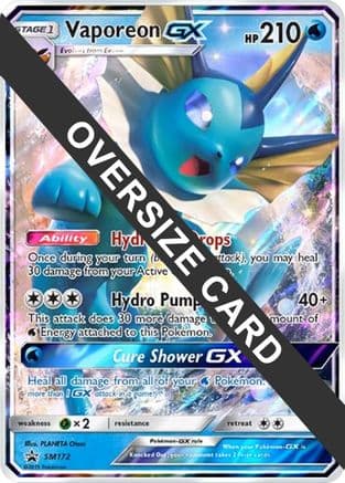 Vaporeon GX SM172 SM172- Jumbo Cards Holofoil
