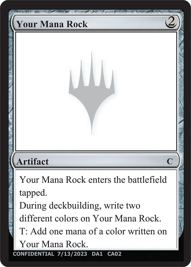 Your Mana Rock (DA1-CA02B) - Unknown Event