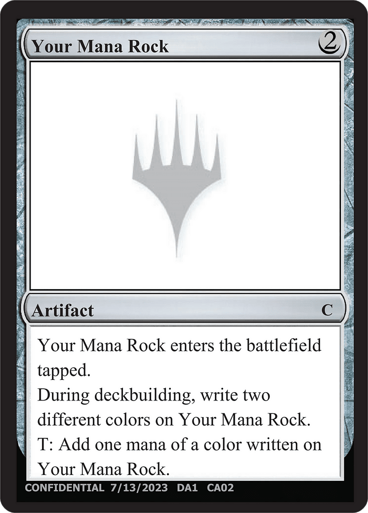 Your Mana Rock (DA1-CA02B) - Unknown Event