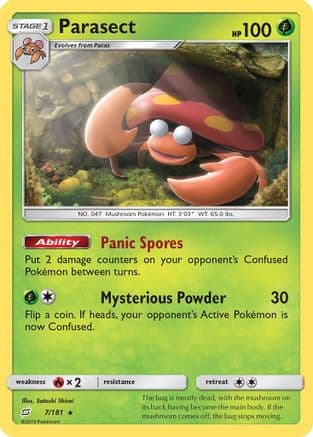 Parasect 7/181 - SM Team Up Reverse Holofoil
