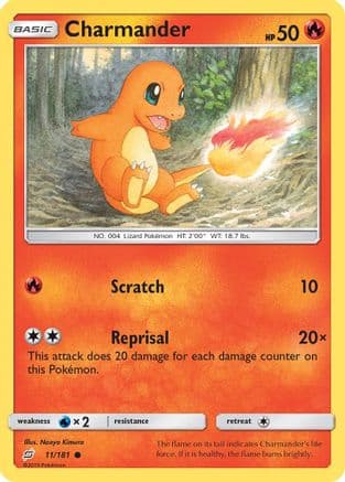 Charmander 011/181 - SM Team Up Reverse Holofoil