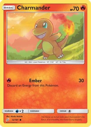 Charmander 012/181 - SM Team Up Reverse Holofoil